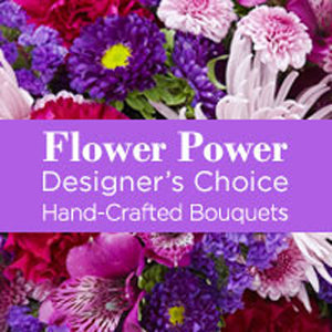Flower Power Mixed-Purple Designer's Choice Hand Crafted Arrangement