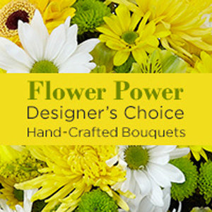 Flower Power Mixed-Yellow Designer's Choice Hand Crafted Arrangement