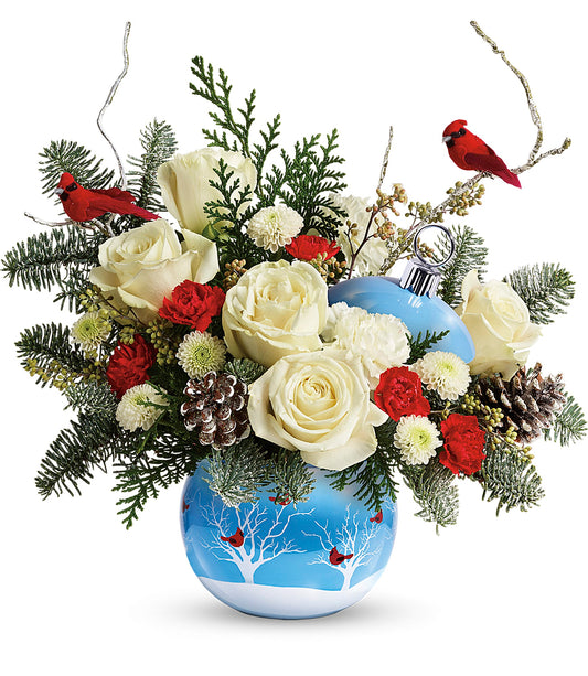 Winter Flock Ornament Bouquet