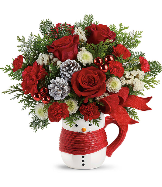 Snowman Mug Bouquet