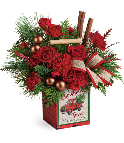 Merry Vintage Christmas Centerpiece